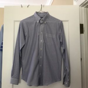 Brooks Brothers Boy’s navy striped button down